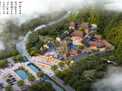 芜湖资教寺总体建筑规划方案图